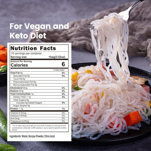 10 Packs 6 Hethstia Shirataki Noodle Spaghetti & High-Protein Ramen Cup Noodles Gluten-Free Konjac Pasta & Plant-Based