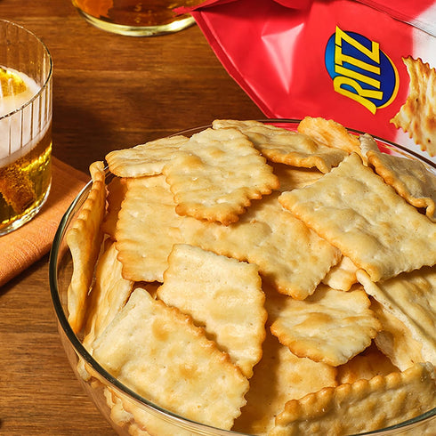 6 11.4 oz RITZ Toasted Chips Original Crackers, Party Snacks, Bulk Snacks, Family Size, - Bags