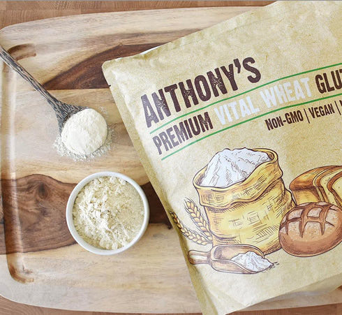 4 lb, Anthony's Vital Wheat Gluten, Vegan, Non GMO, Keto Friendly, Low Carb