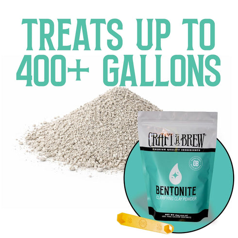 4oz Craft A Brew - Bentonite - Fining Agent & Clarifier - Helps Prevent Cloudiness & Haze - for Better Clarity & Color