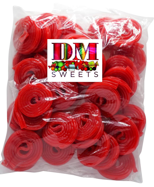 Red Strawberry Broadway Licorice Wheels, 1 lb of Bulk Fresh Sweet Strawberry Licorice