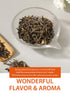 8.8 TeeLux Jasmine Green Tea Loose Leaf, Natural Premium Jasmine Chun Hao with Pleasant Aroma, Hot & Iced Tea, Ounce