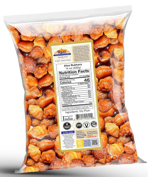 14oz (400g) Rani Aloo Bukhara (Dry Plum) ~ All Natural | Salt Free | Vegan | Gluten Friendly | NON-GMO | Kosher |