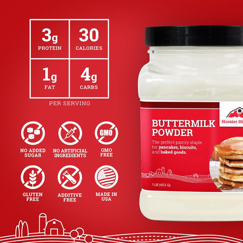 1LB (Pack 1) Hoosier Hill Farm Buttermilk Powder