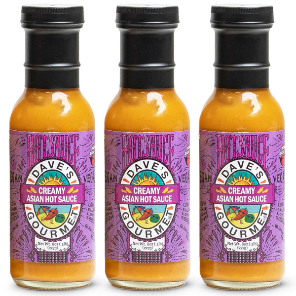 Dave's Gourmet Creamy Asian Hot Sauce, Sweet & Spicy Bold Flavor, Ideal