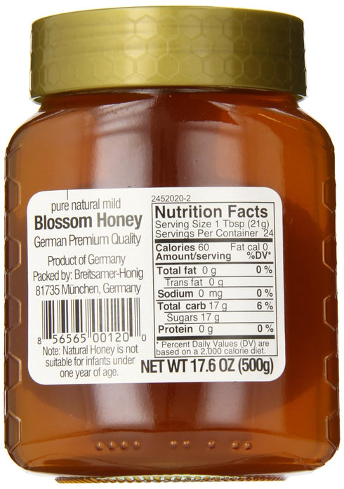 Breitsamer 17.6 oz , Golden Selection Honey Jar