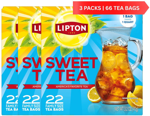 Lipton Southern Sweet Tea Iced Tea Drink Mix 22 Family Size Tea