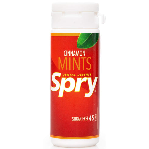 Spry Xylitol Cinnamon Mints, Sugar Free Candy, 45 Count (Pack of 6) - Promote Oral Health