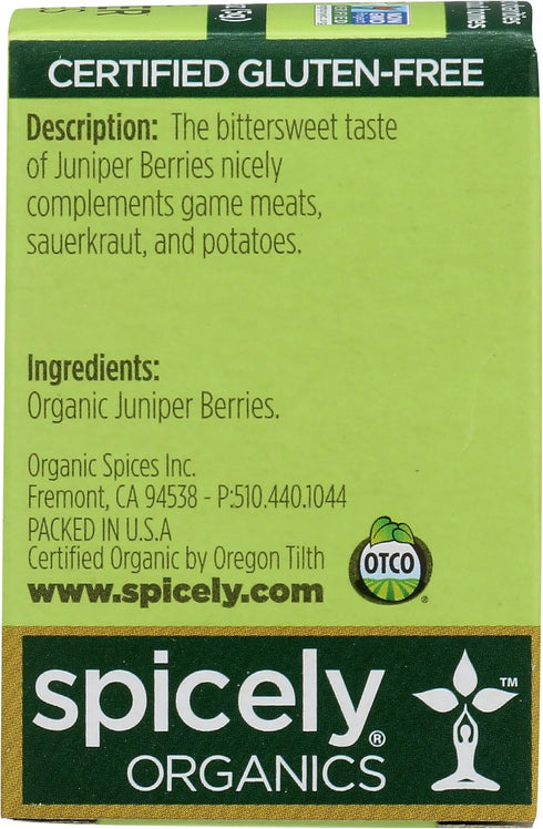 SPICELY 0.2 OZ Organic Juniper Berries
