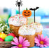 100 PCS Halloween Picks - Plastic Cupcake Toppers for Halloween Party Appetizer