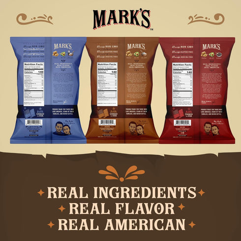 Pack 3-Flavor Pack, 5 oz (Pack 3) MARKS Kettle Cooked Avocado Oil Potato Chips, Variety Gluten Free and Seed Oil Free |