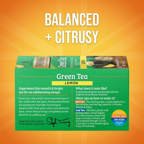 20 Twinings Tea Lemon Green Tea, ct