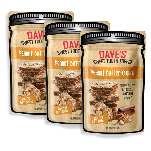 Dave's Sweet Tooth Toffee - Peanut Butter Crunch Toffee Gift Set (4