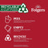10 Count (Pack 6) Folgers Black Silk Coffee, Dark Roast, Keurig K-Cup Pods, Box