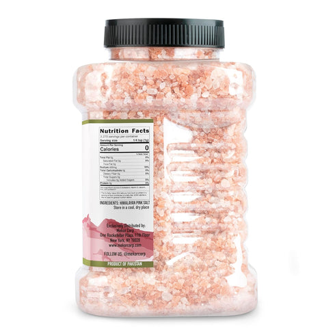 5 lb Good Tierra Himalayan Pink Salt in Jar - Coarse, - Ideal for Bath Salt, Table Salt Grinders, and Spice Jars