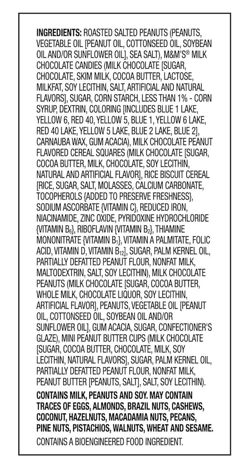 Generic 22oz Chocolate Peanut Butter Trail Mix: Roasted Peanuts, Milk Chocolate Candies, Sweet Crunchy PB Rice Cereal