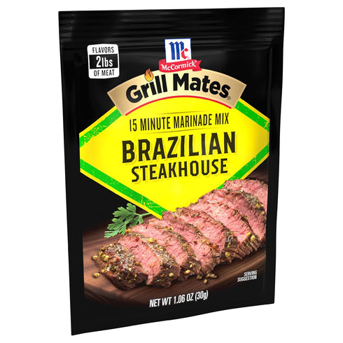 McCormick Grill Mates Brazilian Steakhouse Marinade Mix, 1.06 oz (Pack of 12)