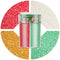 Wayin Christmas Edible Sanding Sugar Sprinkles, 6oz Coarse Sparkling Sugar with Red, Green,