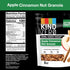 5g 8oz, 5 Count KIND Zero Added Sugar Granola, Apple Cinnamon Nut, Gluten Free, Low Sugar, Keto Snacks, Protein
