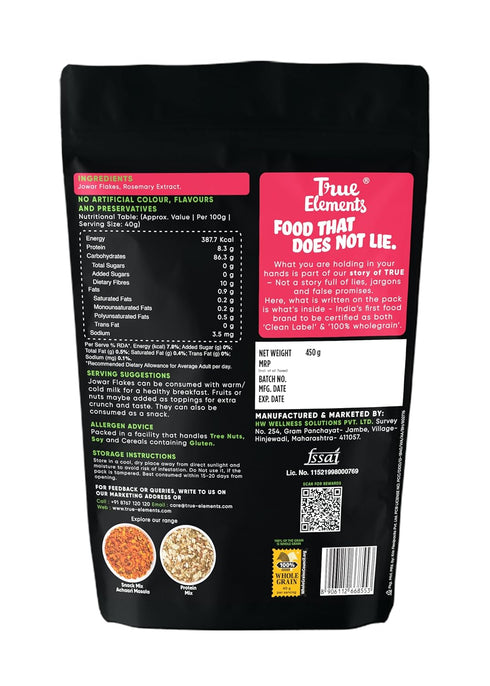 True Elements Jowar Flakes - Healthy Breakfast Cereal