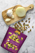 Setton 5 oz Farms Naturally Seasoned Pistachio Kernels, Garlic Onion, No Shell Pistachios, Certified Non-GMO, Gluten