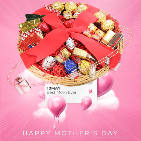 Mothers Day Assorted Chocolate Gift Box Gourmet Chocolate Variety Tray for Mom, Wife & Loved Ones