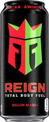 16 Oz Pack 12 Reign Total Body Fuel, Melon Mania, Fitness & Performance Drink, Fl |