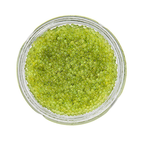 (50g Wasabi Tobiko Premium Green Flying Fish Roe with Mild Wasabi Crunch Glass Jar)