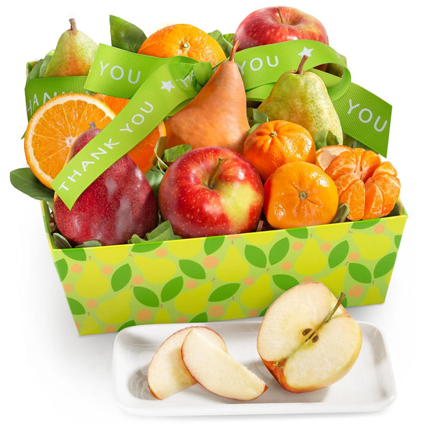 A Gift Inside Thank You Fruit Favorites Basket
