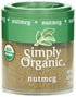 Simply Organic Ground Nutmeg, Organic Mini Spice, 0.53 Ounce (Pack of 6)