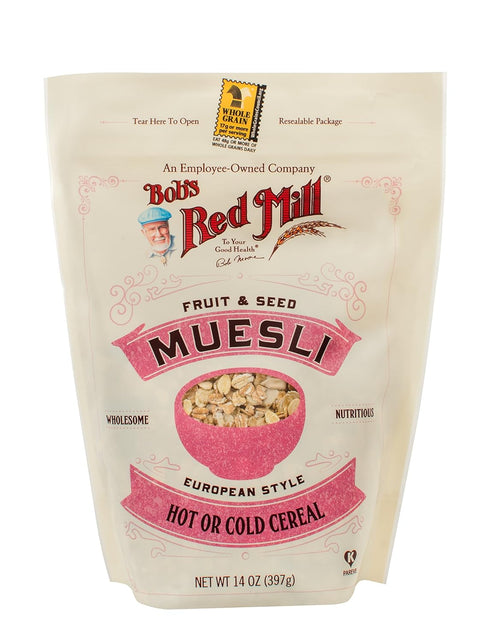 14oz (Pack 4) Bob's Red Mill Fruit & Seed Muesli, of - Non GMO, Whole Grain, Kosher