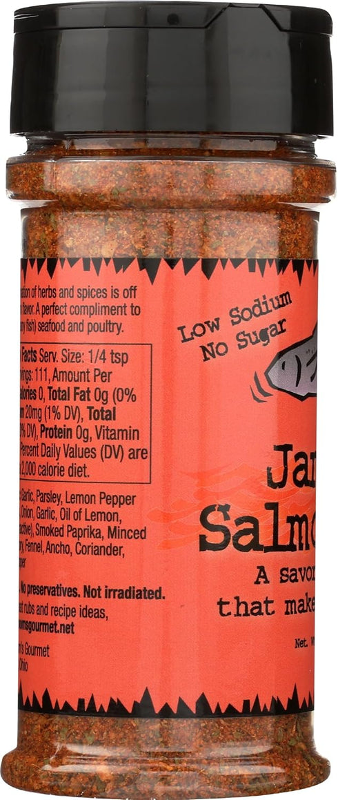 Mom's Gourmet Jammin 4.5 Moms Gourmet, Rub Salmon, Ounce