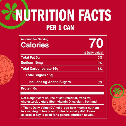 8.4 OZ, 24 IZZE Sparkling Water Juice Beverage Blend, Strawberry, No Sugar Added, FL Cans