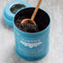 JusTea KENYAN EARL GREY Loose Leaf Black Tea, 3.2oz Tin with Hand Carved Tea Spoon, High Caffeine