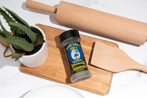 Sure Shot Sid’s Gunpowder Seasoning - Famous BBQ Rub Powder for Beef, Steak, All-Purpose Seasoning Blend
