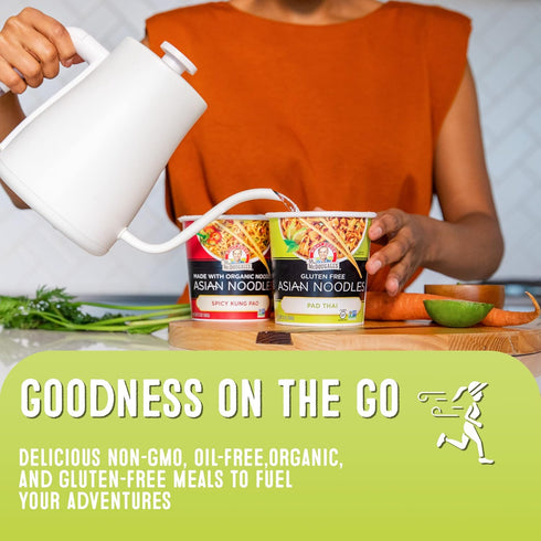 2 Pack 6 Dr. McDougall's Pad Thai Noodles - Asian Noodles - Gluten Free and Vegan - Instant Ramen Noodle Cups