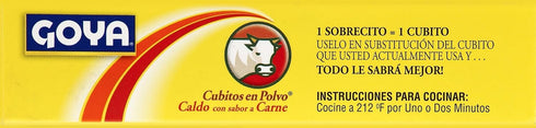 2.8-Ounce (Pack 24) Goya Cub Polvo Carne Beef, Boxes