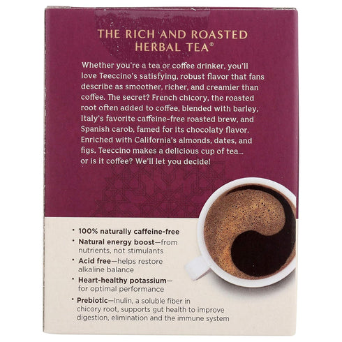 Pack 10 (Pack 4) Teeccino Hazelnut & Vanilla Nut Herbal Tea Variety - Roasted Herbal Tea Thats Caffeine Free