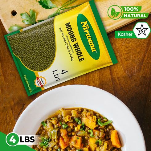 Premium Whole Moong Beans - Green Mung Beans for Cooking