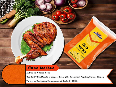 7-Spice 7oz (200g) Rani Tikka Masala Indian Blend ~ All Natural | Salt-Free | Vegan | No Colors | Gluten Friendly |