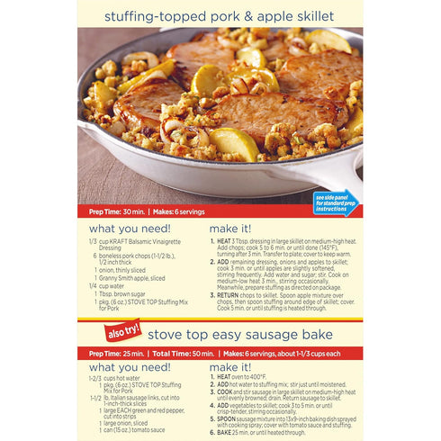 (6 oz Stove Top Stuffing Mix for Pork Box)