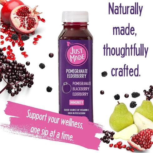 11.8 JUST MADE JUICE Pomegranate Elderberry Juice, FZ