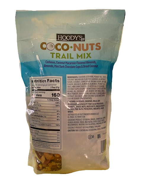 Hoody 24 oz Trail Mix with Coconut, Cashews, Almonds, Dark Chocolate - Bag