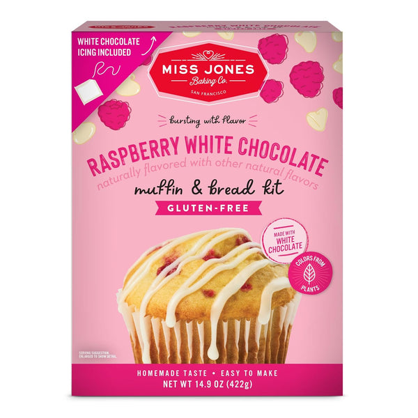 Gluten-Free Raspberry White Chocolate Muffin and Bread Kit