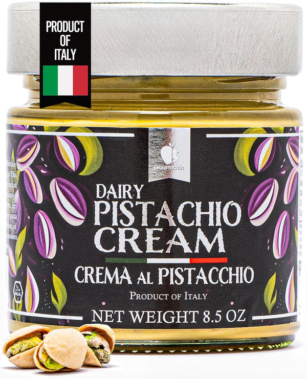 Gourmanity Dairy Pistachio Cream Spread, Perfect for Dubai Chocolate Bar, Luxury Pistachio