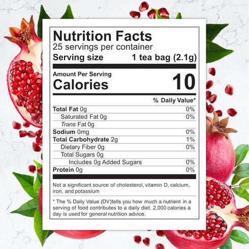 25 Total Tea Detox Guayusa Energy Tea - All Natural Herbal Caffeinated Tea Cleanse - Energy & Focus - Coffee Substitute