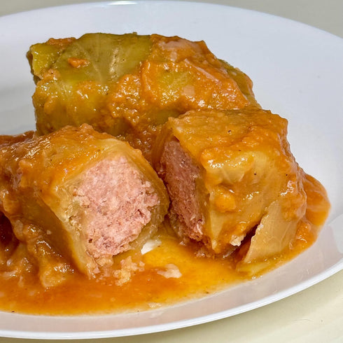 Lowell Foods 400g Canned Stuffed Cabbage Rolls with Pork in Tomato Sauce