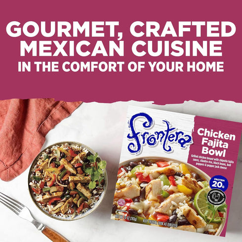 frontera Frozen 10 oz. Chicken Fajita Bowl, Meal