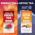 25 Total Tea Detox Guayusa Energy Tea - All Natural Herbal Caffeinated Tea Cleanse - Energy & Focus - Coffee Substitute