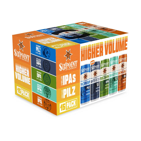 Sixpoint Brewery 15pk, 12 Oz Sixpoint, Variety Higher Volume, Fl Cans